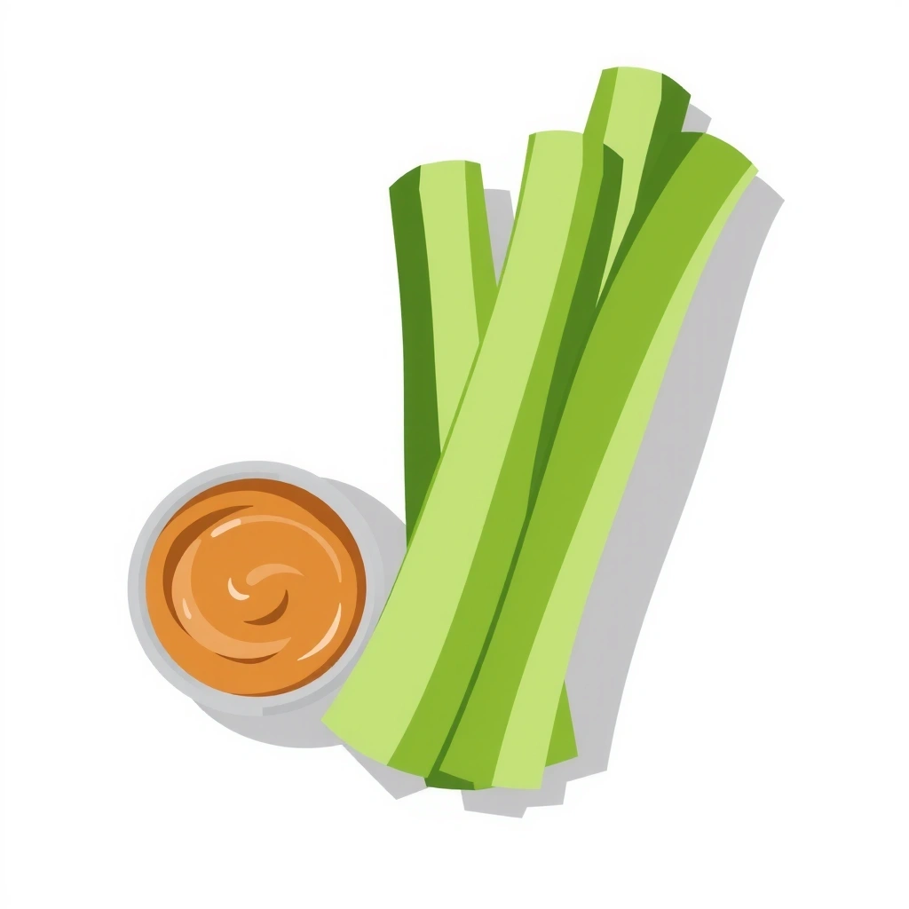 Celery sticks with almond butter