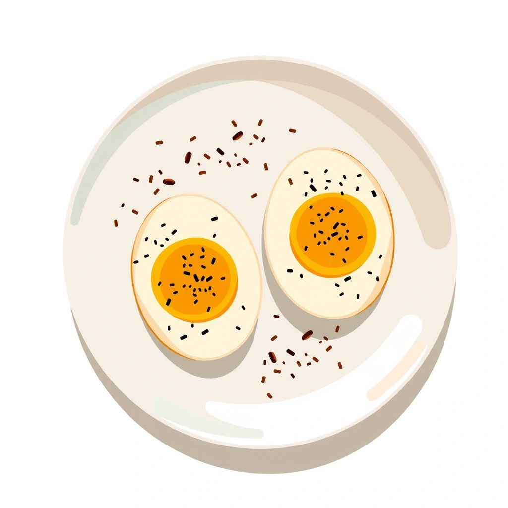 Hard-boiled eggs with everything seasoning